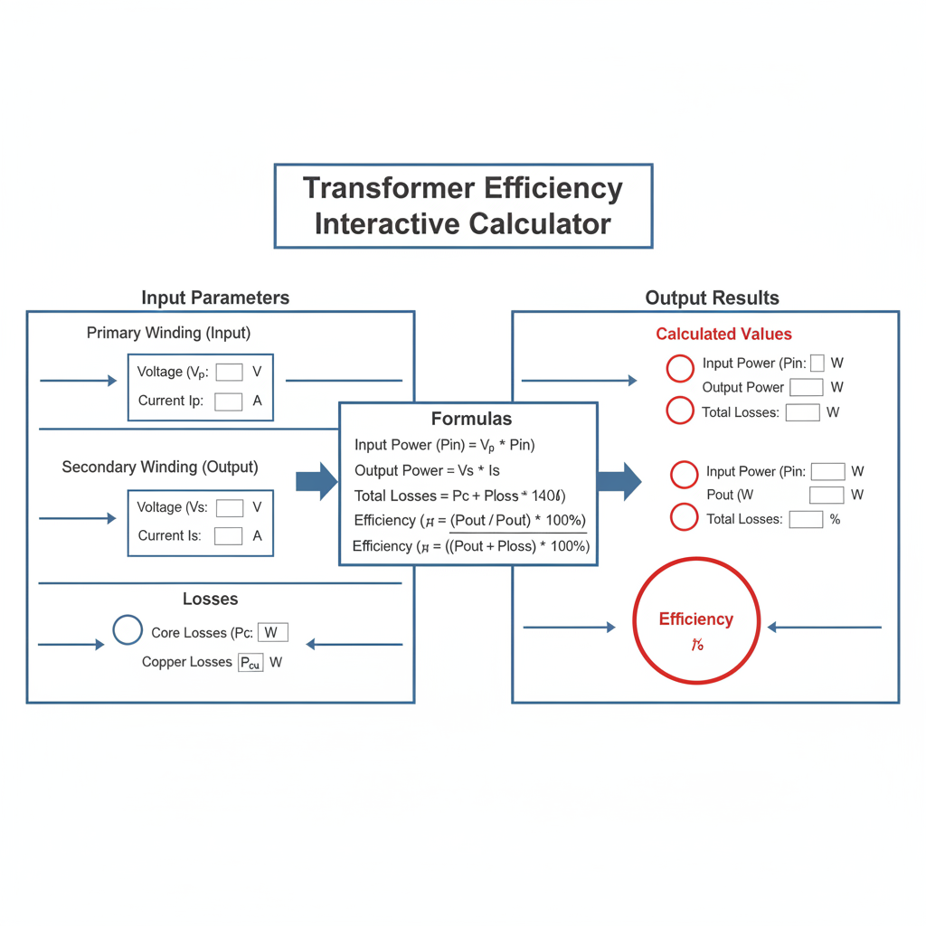 Transformer Efficiency Interactive Calculator | FIRGELLI