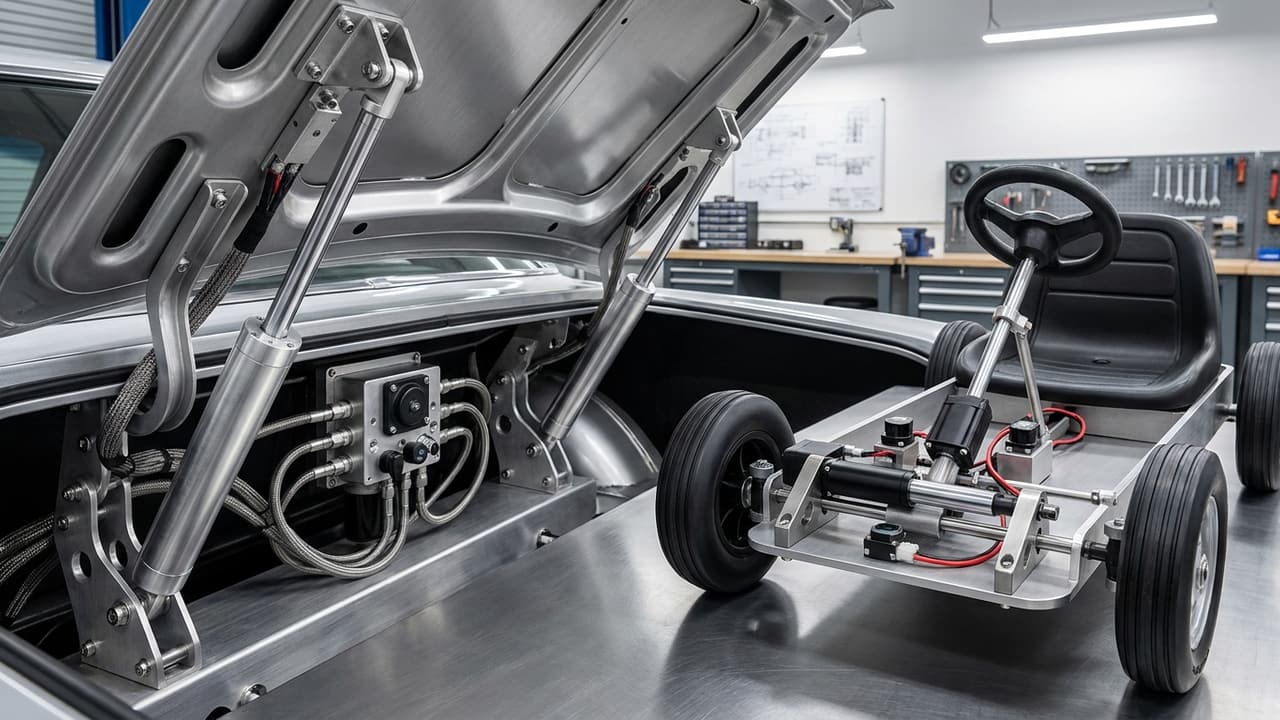 Transforming Vehicles with Linear Actuators: From Cars to Tot Rods