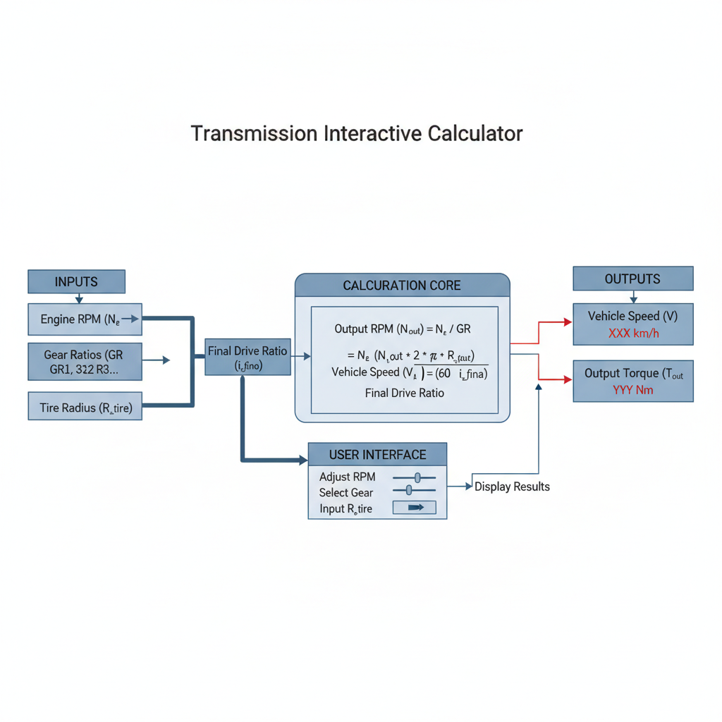 Transmission Interactive Calculator | Gear Ratios & Torqu...
