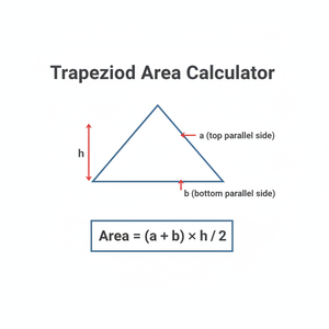 Trapezoid Area Calculator Technical Diagram