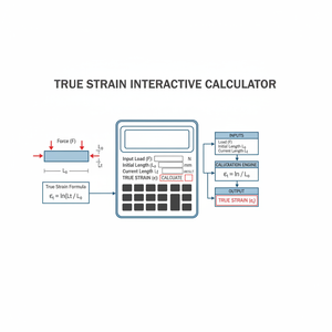 True Strain Interactive Calculator Technical Diagram