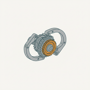 Two Ratchet-arc Nearly Continuous Rotary diagram