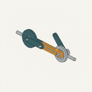 Two-shaft Crank with Slot for Varying Velocity diagram