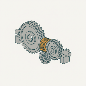 Two-velocity Gears on Same Shaft diagram