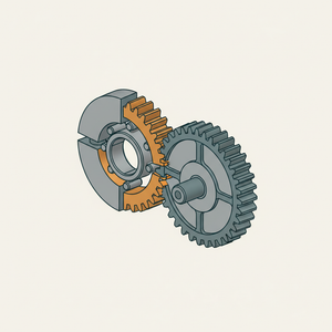 Uniform Speed of Sectional Spur Gear diagram