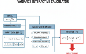 Variance Interactive Calculator Technical Diagram