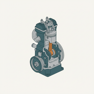 Vertical Gasoline Engine diagram