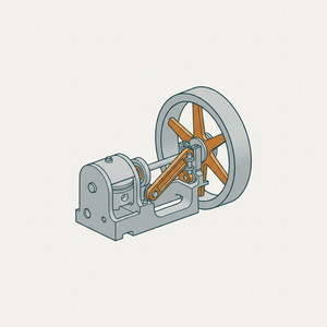 Vibrating Piston Engine diagram