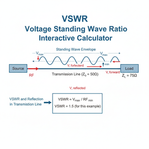 VSWR Voltage Standing Wave Ratio Interactive Calculator Technical Diagram