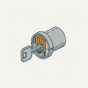 Wafer Tumbler Lock diagram