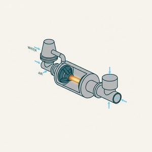 Water-jet Air Compressor diagram