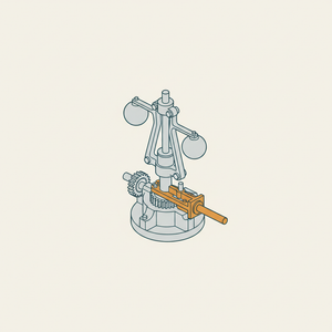 Water Wheel Governor diagram