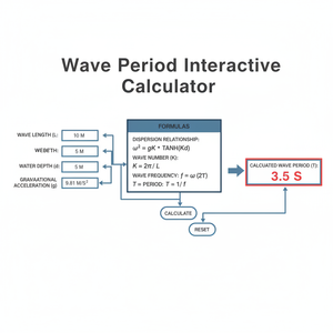 Wave Period Interactive Calculator Technical Diagram