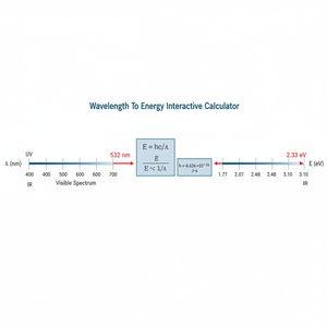 Wavelength To Energy Interactive Calculator Technical Diagram