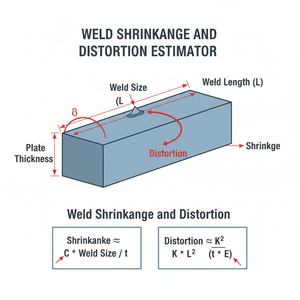 Weld Shrinkage and Distortion Estimator Technical Diagram