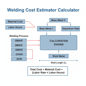 Welding Cost Estimator Calculator Technical Diagram