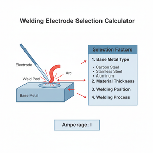 Welding Electrode Selection Calculator Technical Diagram