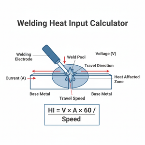 Welding Heat Input Calculator Technical Diagram