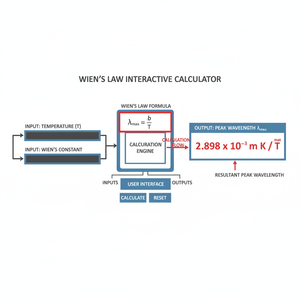 Wiens Law Interactive Calculator Technical Diagram