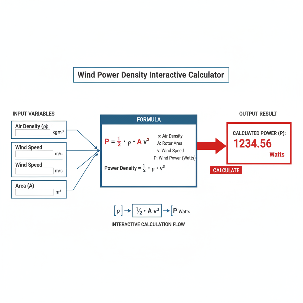Wind Power Density Interactive Calculator | FIRGELLI