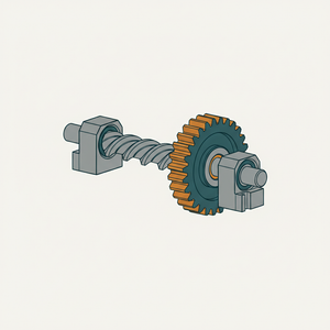 Worm-and-pinion (modified) diagram
