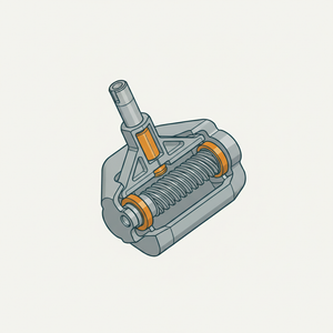 Worm-and-roller Steering diagram