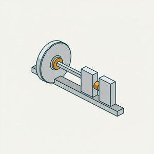 Yoke-bar Reciprocator From Disk Crank diagram