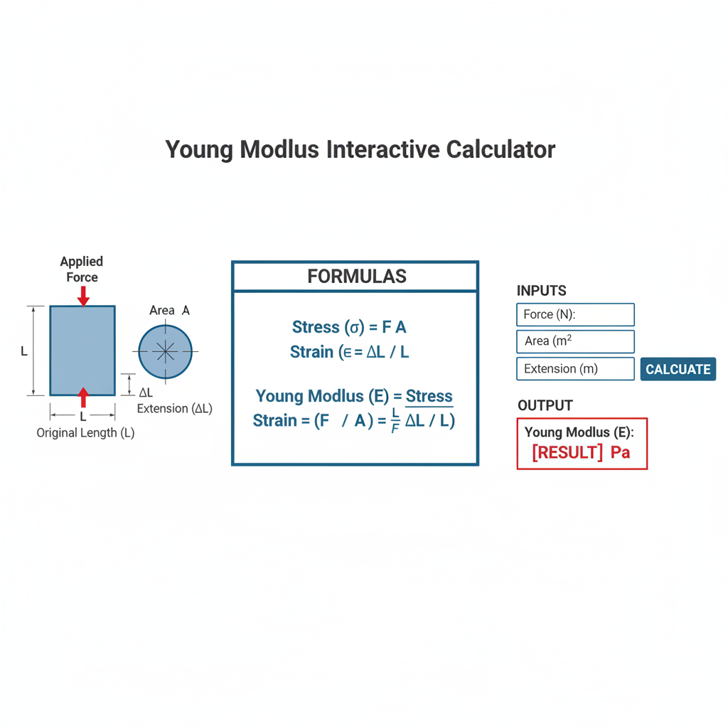 Calculator Modulus Button Young's Modulus Interactive Calculator | FIRGELLI