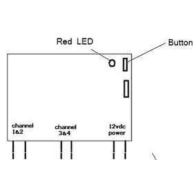 4 개의 채널 원격 제어 시스템 -4CH -RC