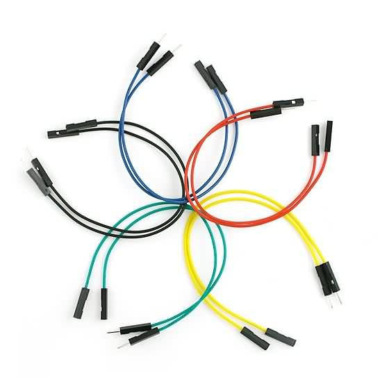 1-Pin AWG26 Crimped Wire w/ Terminals and Housings Product Image