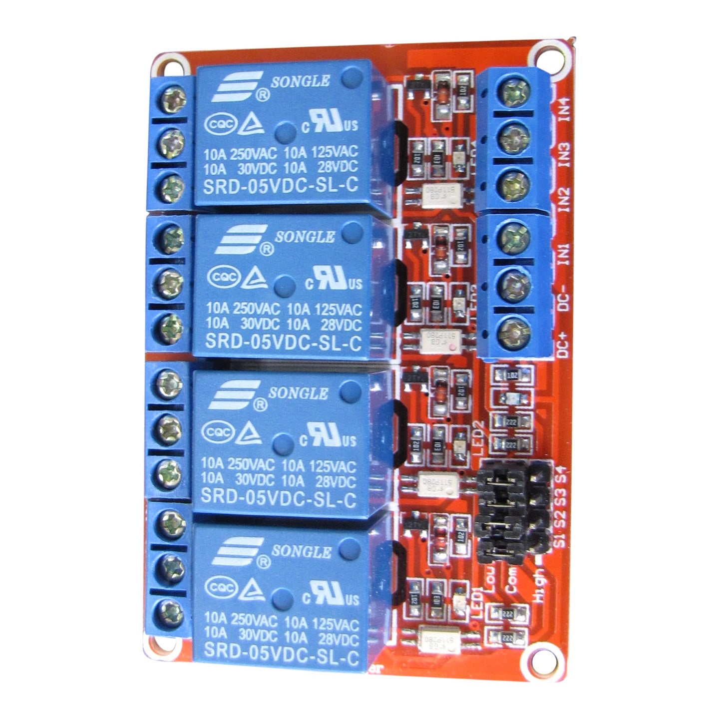 5V Relay Module - 4 Channels Product Image