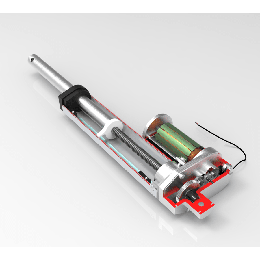 Kit de actuador lineal de 6 pulgadas: 12 V con carga máxima de 225 libras:  incluye kit de interruptor de cableado