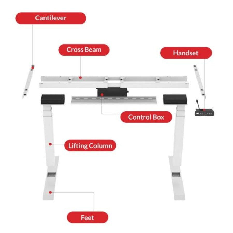 FIRGELLI E-Desk - Staande bureaulift met twee benen Product Image