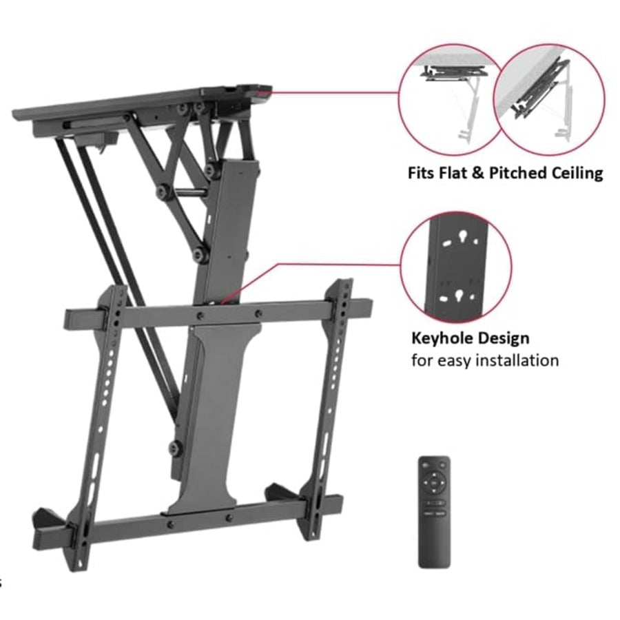 Montagem de teto motorizado para baixo