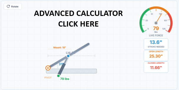 Open the Advanced Actuator Configurator for force, stroke, mounting geometry, and product matching
